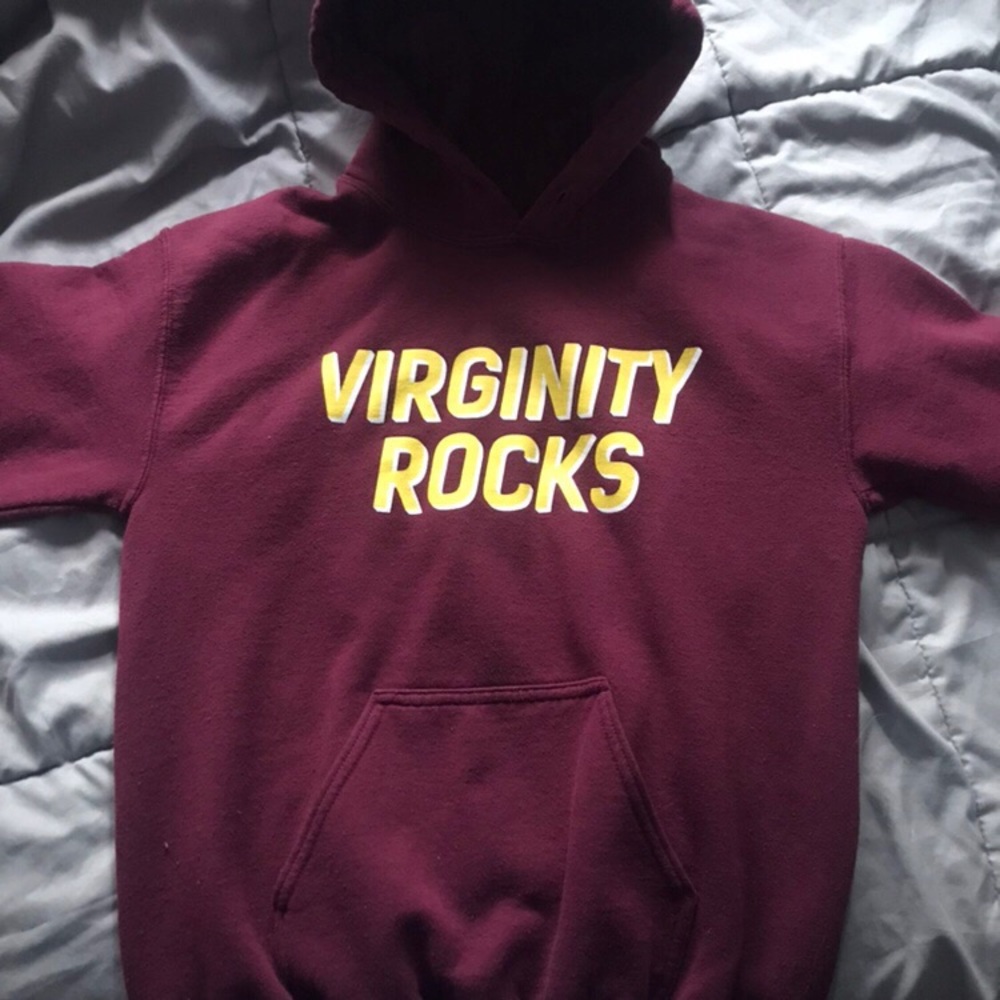 Virginity rocks hoodie